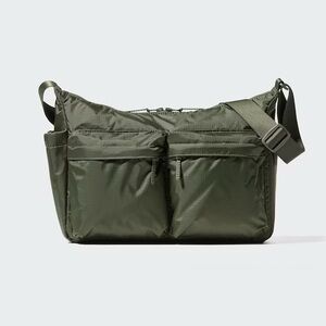 Uniqlo NWT - Olive Green Multi Pocket Shoulder Bag
